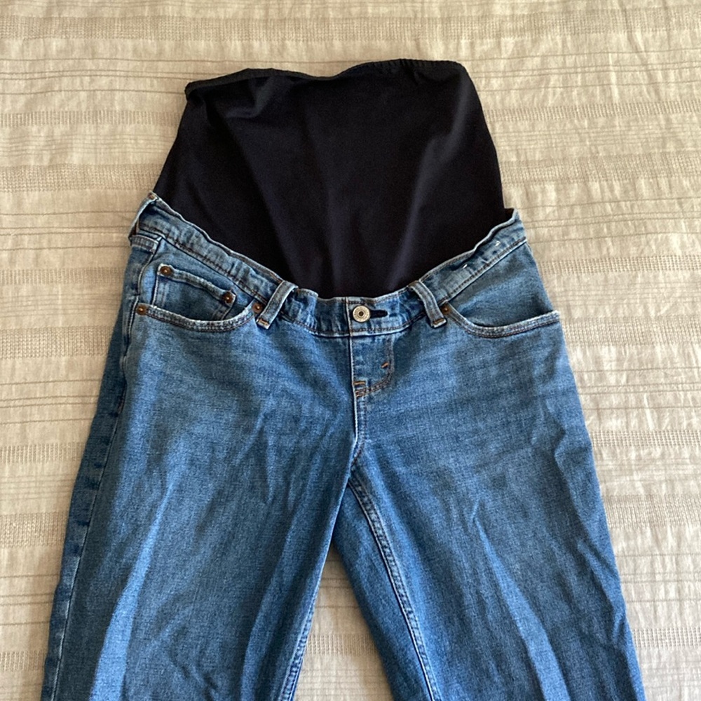 Abercrombie 90s straight leg maternity jeans